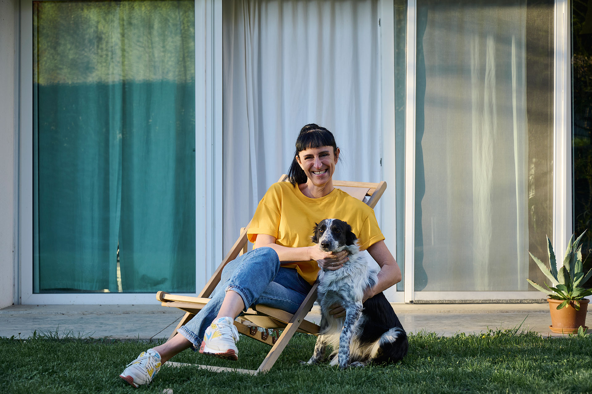 Annalisa con il suo cane