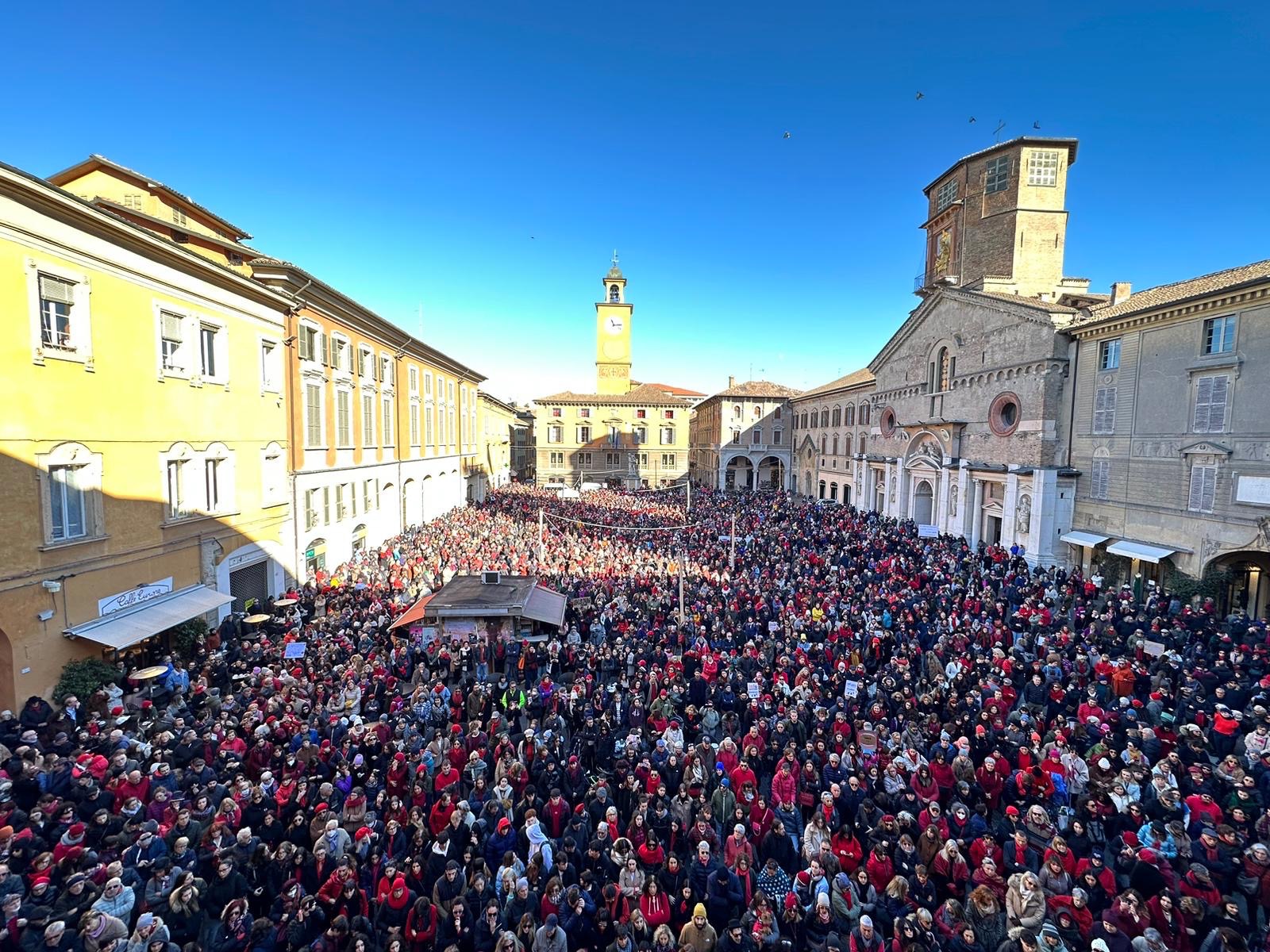Manifestazione contro la violenza sulle donne